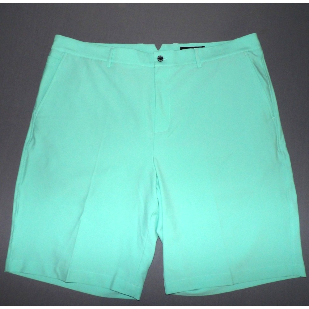 DUNNING Golf Light Green Stretch Performance 10" Chino Shorts Men's 38